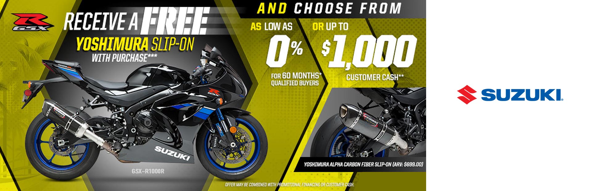 Suzuki: Yoshimura Slip-On Promotion